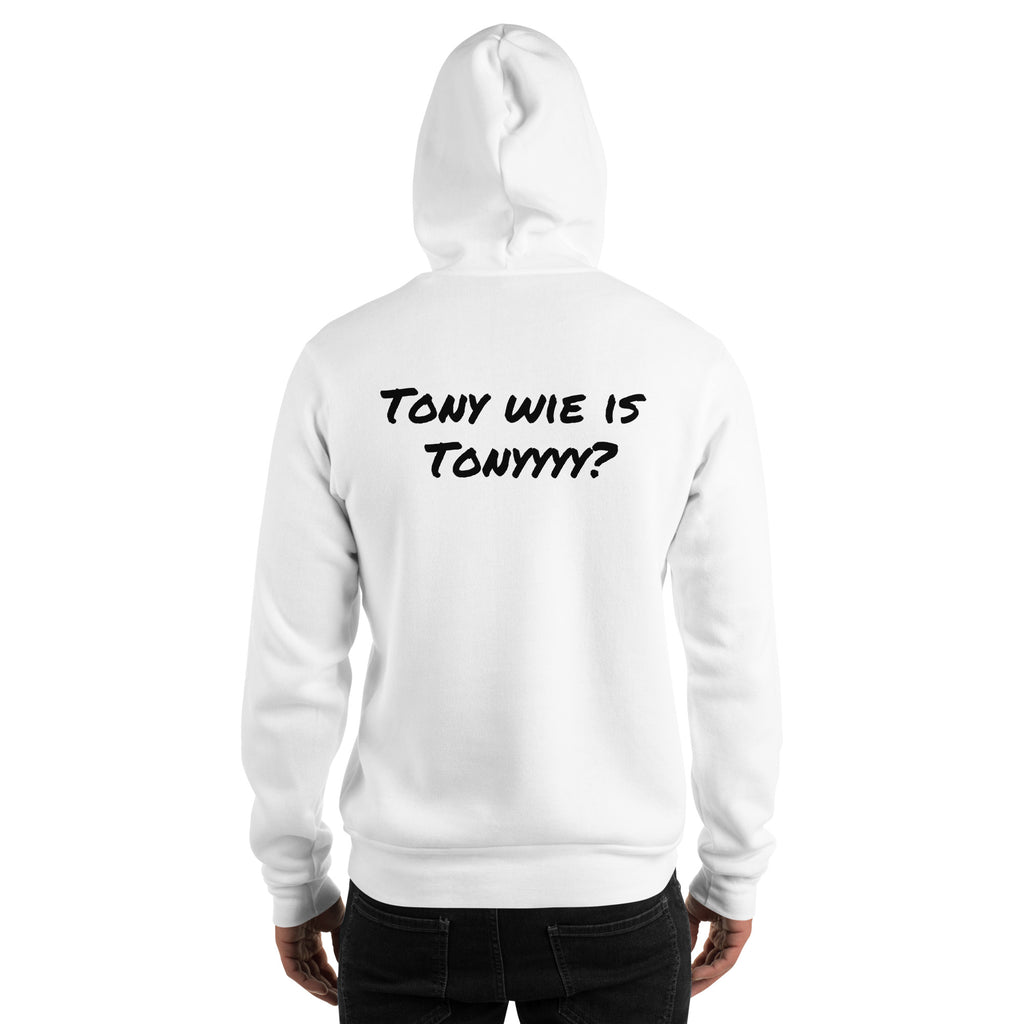 Tony wie is Tonyyyy? - Hoodie Zwart